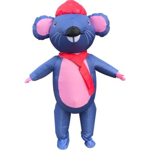 New Valentines Day costume present Mouse Inflatable Costume Fancy Halloween Thanksgiving Christmas Party for Man Woman Adult