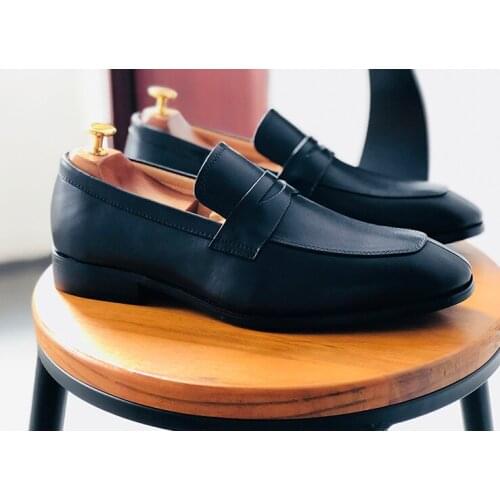 Summer Men Fashion Round Toes Genuine Leather Handmade Dress Shoes Male Retro Slip On Flat Casual Loafers Free Shipping