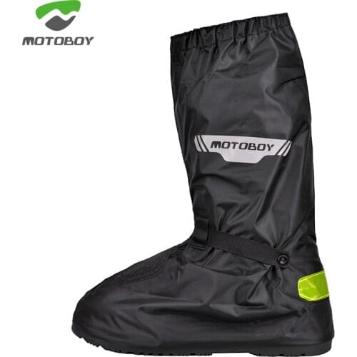 Motoboy motorcycle riding waterproof rainproof gear block wear resistant mens high rain shoes thickened shoe cover