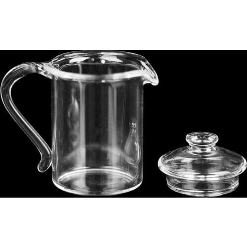 New 1pcs Dollhouse Miniature Tea Cup Teapot Cup Kettle Glass Cup Doll House Decor Toy