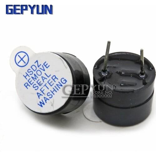 New Arrival 10PCS 5v Active Buzzer Magnetic Long Continous Beep Tone 12*9.5mm Gepyun