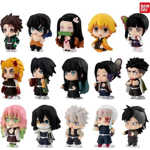 Bandai Genuine Gashapon Toys Demon Slayer Kamado Tanjirou Agatsuma Zenitsu Hashibira Inosuke Tsuyuri Kanawo Action Figure Toys