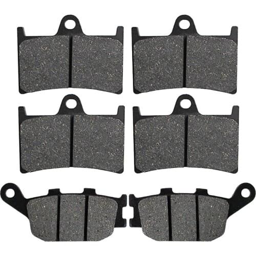 Motorcycle Front + Rear Brake Pads Disks for Yamaha FZ6 V/X/Y (4 Piston Caliper) (07-09) LT380-380-174