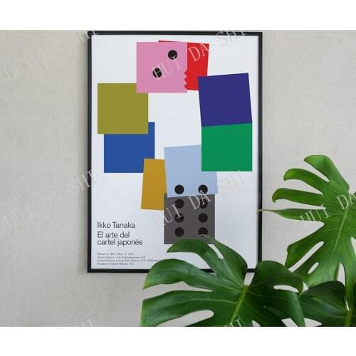 IKKO TANAKA 1975 Poster Print Minimalist Damien Hirst Mid Century Modern Yoshitomo Nara Learning Japan Tadanori Yokoo