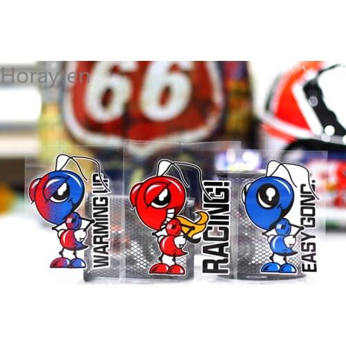 Warning Motorcycle Racing Motocross Bike Helmet Sticker Car Styling Vinyl Decals for Ant Easy Gone 10cm