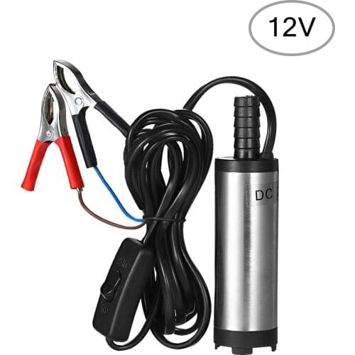Professional DC 12V/24V Submersible Pump for Pumping Diesel Oil Mini Water 38mm Water Oil Diesel Fuel Transfer Pump Refueling