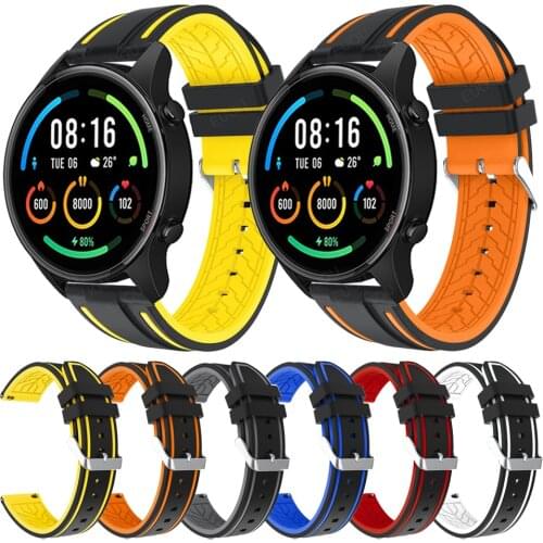 Band For Mi Xiaomi watch color sports edition Silicone Strap Quick release Watchband Rubber Wristbands Replacement Accessories