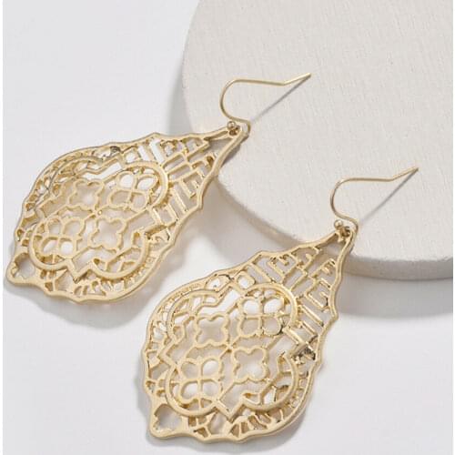 Arrow Pendant Earrings Hollow Leaves Leaf Dangle Earrings for Women Rose Red Jewelry Aretes De Mujer Modernos Bijoux Femme 2021