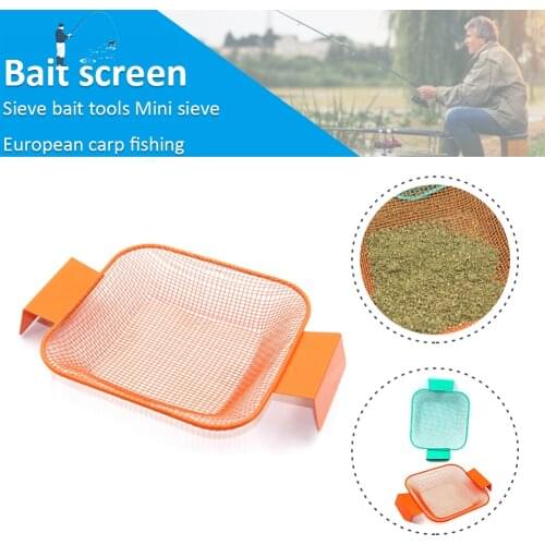 3/4mm Fishing Bait Sieve Iron Mesh Net Filtration Lures Mini Sieve Tools Fishing Tackle Protable Fish Make Filter Tool 2021 NEW