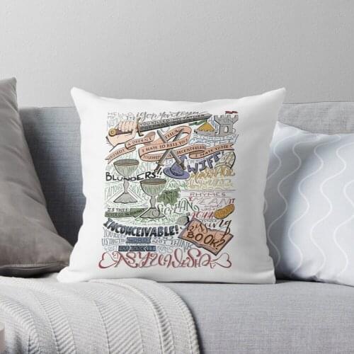 Colorized) Princess Bride Quotes Throw Pillow Cushion Cover Polyester Throw Pillows Case On Sofa Home Living Room Decor