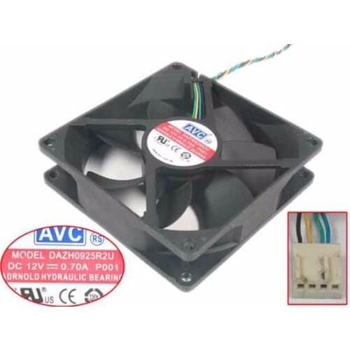 AVC DAZH0925R2U P001DC 12V 0.70A 90x90x25mm Server Cooling Fan