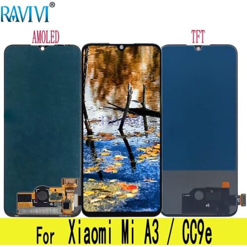 6.01" CC9E AMOLED For Xiaomi Mi A3 LCD Display Touch Screen Digitizer Assembly Replacement For Xiaomi CC9E
