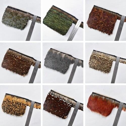 10Meters Natural Pheasant Feathers Trim Peacock Feathers Chicken Ribbon Natural Feathers for Crafts Wedding Feathers Decoration