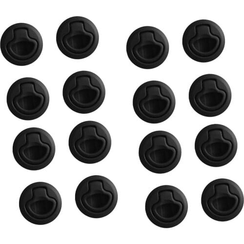 16 Pieces Boat 2" Locking Nylon Flush Pull Slam Latch Hatch Lift