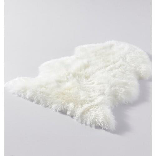 1P Natural Sheepskin Rug Genuine Wool Rug White Bedroom Rugs And Carpets Sheep Skin Chair Bed Sofa For Blanket Baby Wool Thick
