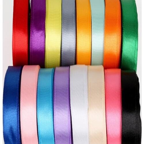 25 yards/roll 13mm Silk Satin Ribbon For Wedding Christmas Decoration DIY Webbing Card Gift Wrapping