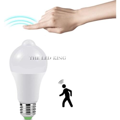 85-265V Lampada LED 12W 15W 18W LED PIR Motion Sensor Bulb E27 Infrared Radiation Motion Detector Sensor Light Lamp for Home