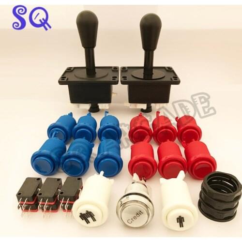 Arcade joystick Arcade parts kits Bundle including happ joystick happ button for DIY contoller for game Mame Raspberr