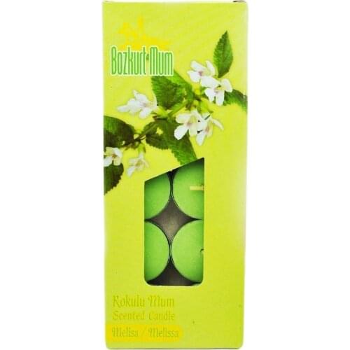 Bozkurt Handmade Tealight Melissa Scented Candle, Birthday And Party Candles