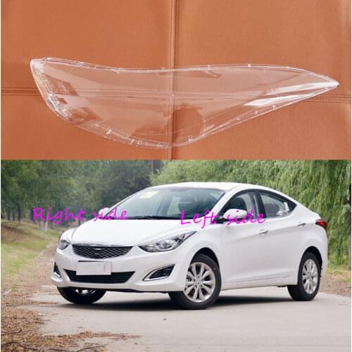 Car Headlight Lens For Hyundai Elantra 2012 2013 2014 2015 2016 Headlamp Cover Car Replacement Front Auto Shell Cover