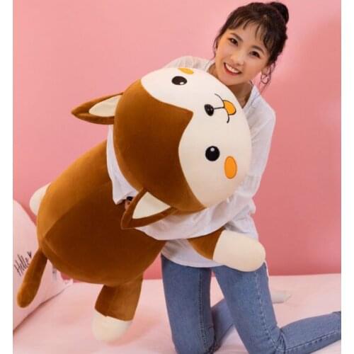 Large 95cm lovely cartoon dog husky plush toy down cotton soft doll hug pillow toy,birthday gift b0552