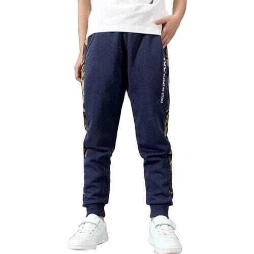 Kids Boys Camouflage Sports Pants Cotton Girl Casual Tracksuit Trousers for Teenage Outdoor Sweatpants Children Sportswear 8-12T