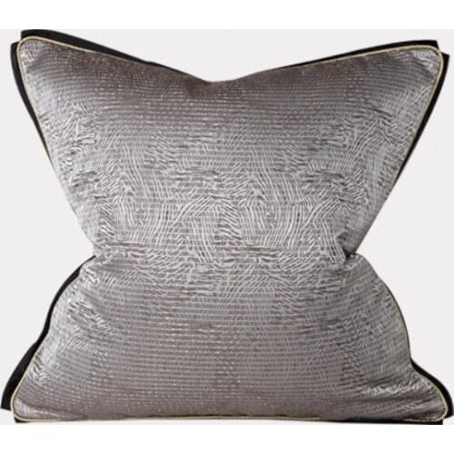 Light Coffee Color Decorative Pillows Soft High Quality Luxury Living Room Sofa Nap Back Cushion Case Car Office Pillow Cover