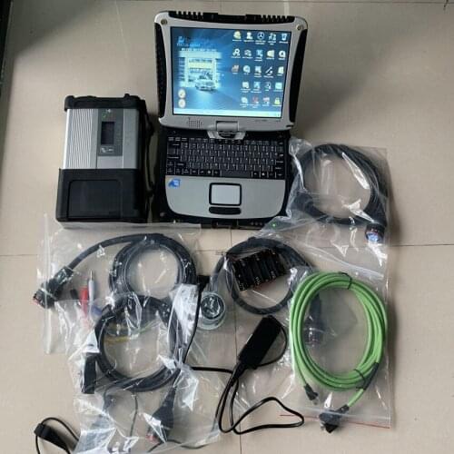 New arrival Diagnostic tool MB STAR C5 SD CONNECT with CF-19 toughbook laptop 3g ram run fast installed 320gb hdd