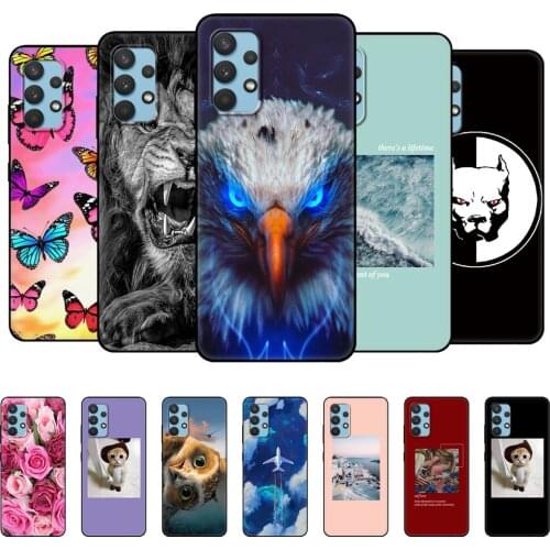 For Samsung Galaxy A32 A52 A72 Case Phone back Cover For Samsung A32 A52 A72 4G 5G 2021 funda coque etui bumper black tpu case