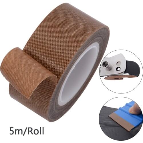 FOSHIO 5M PTFE Felt Tape Cloth For Carbon Fiber Vinyl Squeegee Wrapping Car Plastic Scraper Protector Window Tint Cleaning Tool