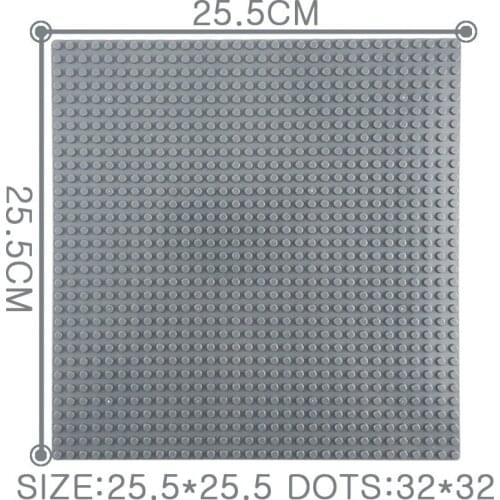 City Single Sales 32*32 Dots Small Base Plate For Small Brick Floors Gray Bottom Plate HTB44 Moc Bricks Kids Toy Children Gifts