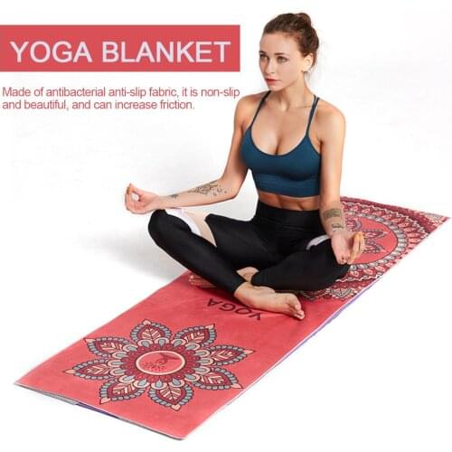185*63cm Yoga Mat with Bag Towel Cover Folding Non-slip Portable Yoga Pilates Pad Blanket Home Gym Fitness Sport Equipments