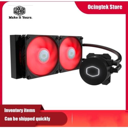 Cooler Master ML240L CPU Liquid Cooler 120mm LED RED Fan PWM Quiet Computer CPU Radiator Water Cooling For LGA 115x 2011 AMD AM4