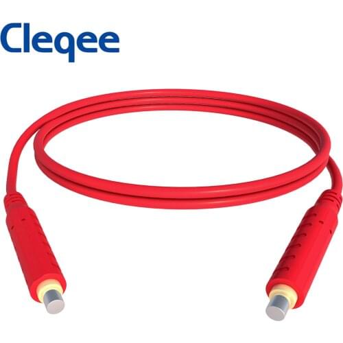 Cleqee HVAC Wire Magnetic Test Leads 30V 5A Low Voltage Magnetic Jumper 20AWG Silicone Cable 1M Red T10005.1