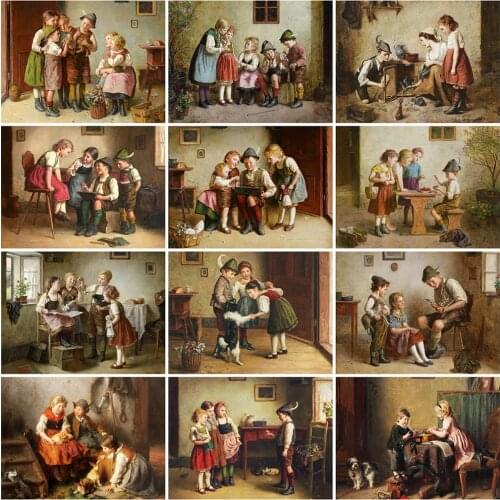 MomoArt 5D DIY Diamond Embroidery Child Hobbies And Crafts Diamond Painting Portrait Diamond Mosaic Full Layout Home Decorations