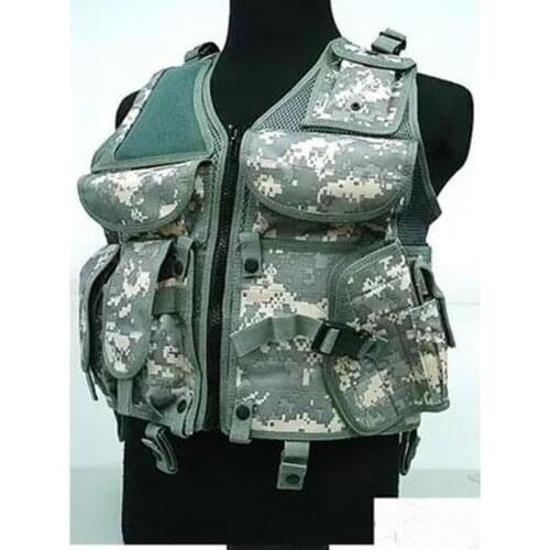 Outdoor Hunting Fish Sports Mesh Airsoft Waistcoat Mens CS Tactical Combat Camouflage Vest Sleeveless Jacket Protective Gear