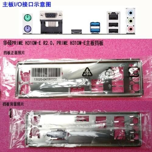 Original IO I/O BackPlate Blende Bracket For Asus PRIME H310M-E R2.0 , PRIME H310M-E