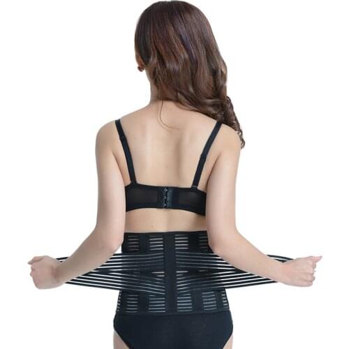 Breathable Waist Support Men Women Orthopedic Corset Back Belt Spine Lumbar Brace Support Protector Slimming Girdles de espalda