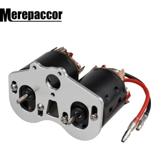 Luminum Alloy Double Motor Mount Gearbox Upgrade Board for 1/10 RC Crawler Car Axial SCX10 90021 Metal Upgrade Parts Accessories