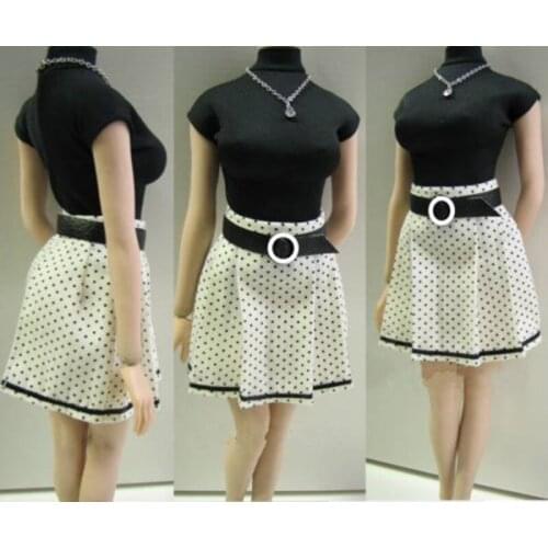 1:6 Scale Sexy Shirt & Skirt Dress Clothing Clothes Sets Fit For 12" Female Girl Woman Young Lady Action Figures Accessories
