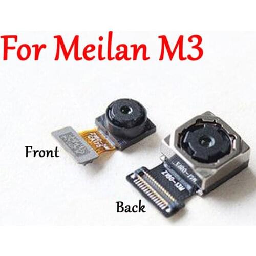 Tested Original Front Small Rear Big Back Camera Module Mobile Phone Replacement Part Lens Repair For Meizu Meilan M3