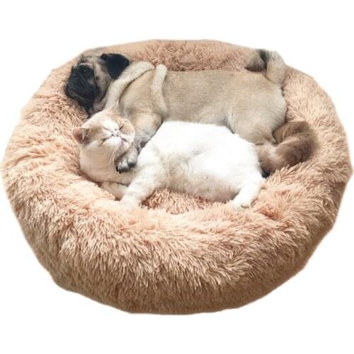 Super Soft Dog Bed Sofa Plush Cat Mat Dog Beds For Labradors Large Dogs Bed House Pet Round Cushion Best Dropshipping Wholesale