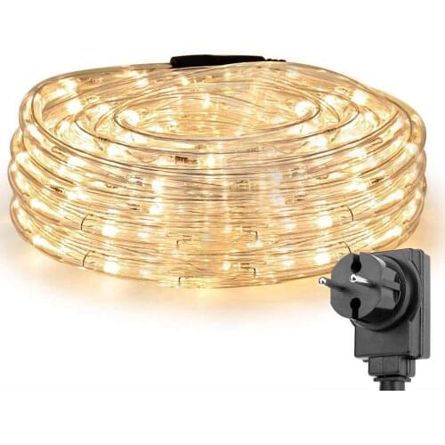 LED Rope Lights 8 Modes Dimmable String Lights 220v-110V Waterproof For Outdoor Garden Patio Wedding Party Christmas Holiday