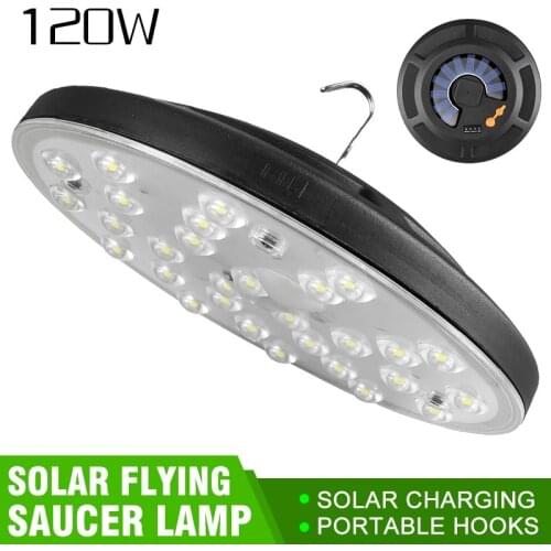 Solar LED Camping Light USB Rechargeable Bulb For Outdoor Tent Lamp Portable Lanterns Emergency Lights 120W For BBQ Hiking