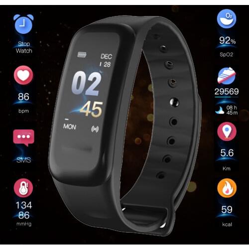 Smart Bracelet Blood Pressure Monitor Fitness Bluetooth Bracelet Color Screen Smart Band Pedometer Smartband For Phone Wristband