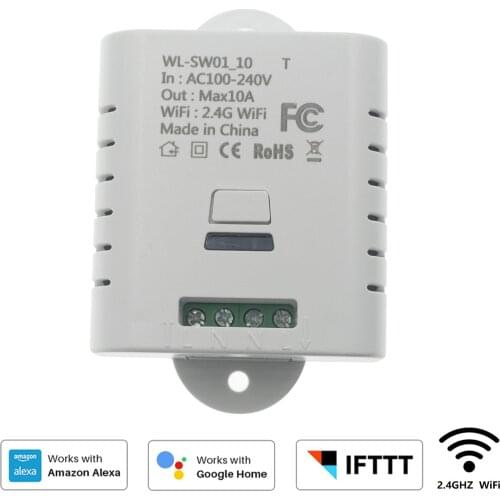 Alexa voice mobile phone remote controllable smart switch control WiFi smart Breaker smart switch