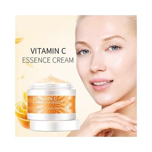 Vitamin C Face Cream Essence Hyaluronic Acid Whitening Moisturizing Brighting Skin Nourishing Serum Cream Skin Care