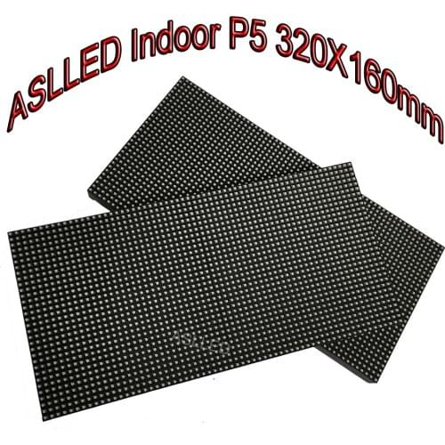 P5 Indoor HD LED Matrix Panel 320X160mm Size RGB Full Color 64 * 32 Pixels HUB75 Interface, Shenzhen Manufacturer Spot Wholesale