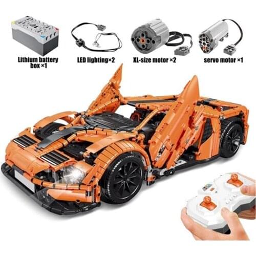 10792 Technical Series The Fords GT APP RC Racing Car Model Kit 23016 Building Blocks Bricks Hypercar Toys for Children Gifts