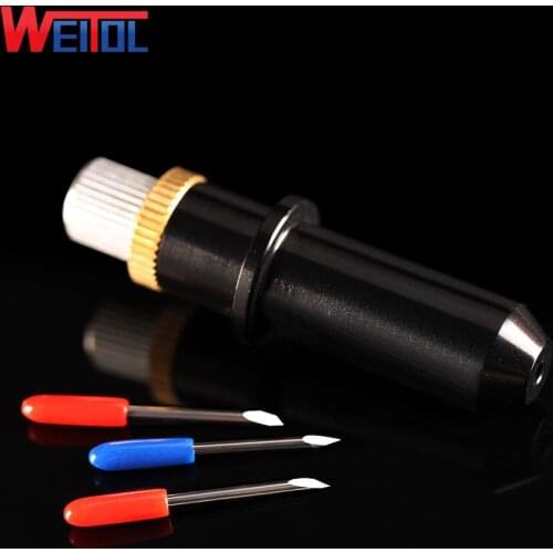 Weitol 5pcs/lot PCUT plotter blades cutter 30/45/60 degree carbide plotter vinyl cutter tools CNC engraving tools